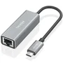 Aisens Conversor USB-C a Ethernet Gigabit 10/100/1000 Mbps Gris 15cm A109-0898